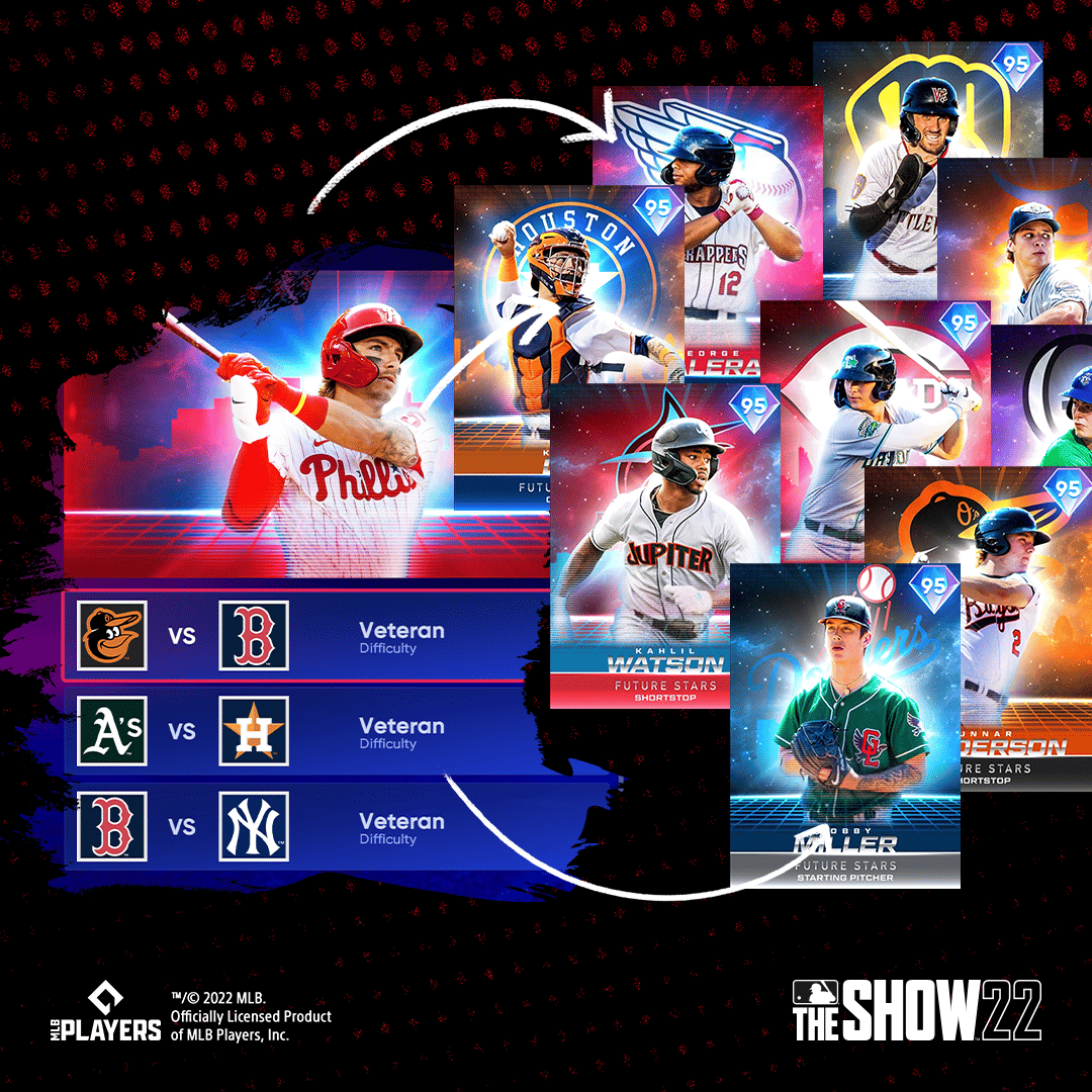 MLB® The Show™ - Future of the Franchise Spotlight Moments, FREE Summer  Circuit Pack shine in MLB® The Show™ 22