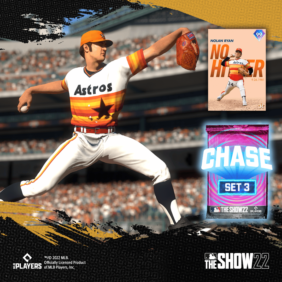 MLB® The Show™ - “The Ryan Express” rolls into MLB® The Show™ 22 in Chase  Pack Set 3