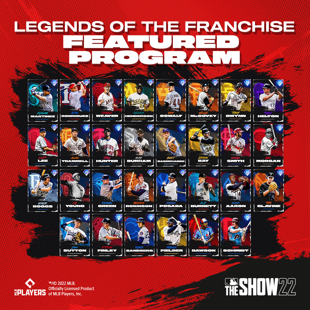 MLB® The Show™ Legends of the Franchise Featured Program